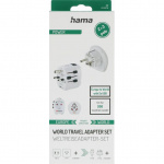 Hama Reseadapter Världen Pro Light USB 3-stift Hama Reseadapter Världen Pro Light USB 3-stift