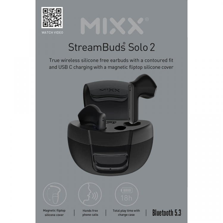 MIXX Hörlur Solo 2 In-Ear TWS Svart