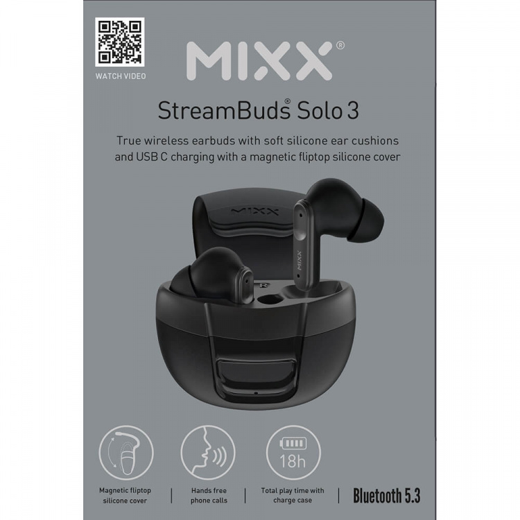 MIXX Hörlur Solo 3 In-Ear TWS Svart MIXX Hörlur Solo 3 In-Ear TWS Svart
