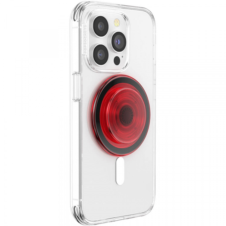 PopSockets PopGrip för Magsafe Danger Red Translucent