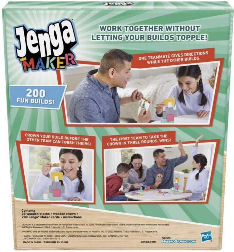Hasbro Jenga Maker-spel, FI