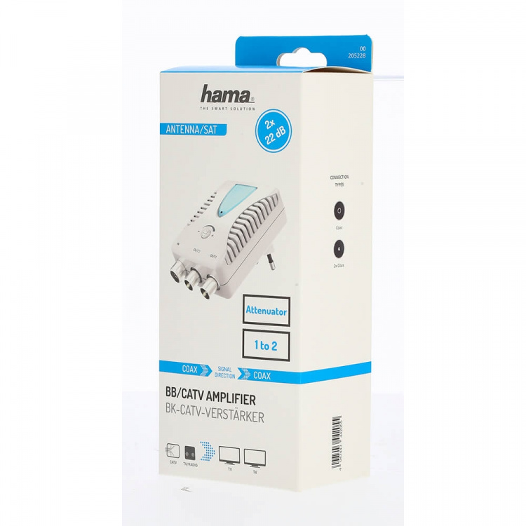 Hama Antennförstärkare 2x 22dB Justerbar Hama Antennförstärkare 2x 22dB Justerbar