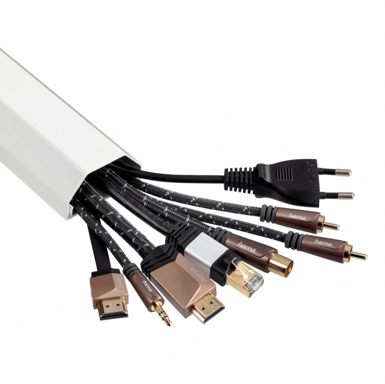 HAMA Kabelkanal Aluminium 110/5/2.6 cm Vit