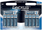 tecxus LR6/AA (Mignon) batterij, 10 stks. blister Alkali-mangaan batterij (alkaline), 1,5 V tecxus LR6/AA (Mignon) batterij, 10 stks. blister Alkali-mangaan batterij (alkaline), 1,5 V