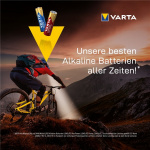Varta LR6/AA (Mignon) (4906) batterij, 12 stks. box Alkali-mangaan batterij (alkaline), 1,5 V