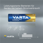 Varta LR6/AA (Mignon) (4906) batterij, 12 stks. box Alkali-mangaan batterij (alkaline), 1,5 V