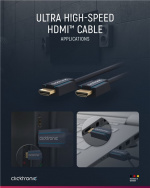 ClickTronic Ultra High Speed HDMI™-kabel Premium kabel | 1x HDMI™ stekker 1x HDMI™ stekker | 2,0 m | UHD 8K @ 60 Hz