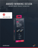 ClickTronic DisplayPort™-kabel Premium kabel | 1x DisplayPort™ stekker 1x DisplayPort™ stekker | 2,0 m | UHD 8K @ 60 Hz ClickTronic DisplayPort™-kabel Premium kabel | 1x DisplayPort™ stekker 1x DisplayPort™ stekker | 2,0 m | UHD 8K @ 60 Hz