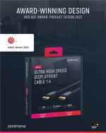 ClickTronic DisplayPort™-kabel Premium kabel | 1x DisplayPort™ stekker 1x DisplayPort™ stekker | 3,0 m | UHD 8K @ 60 Hz ClickTronic DisplayPort™-kabel Premium kabel | 1x DisplayPort™ stekker 1x DisplayPort™ stekker | 3,0 m | UHD 8K @ 60 Hz