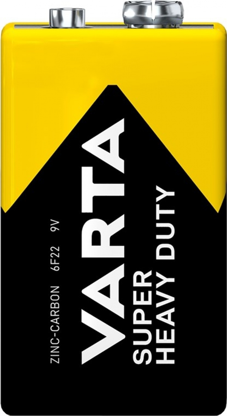 Varta 6F22/9 V Block (2022) batterij, 1 stk. blister Zink-koolstof-batterij, 9 V Varta 6F22/9 V Block (2022) batterij, 1 stk. blister Zink-koolstof-batterij, 9 V
