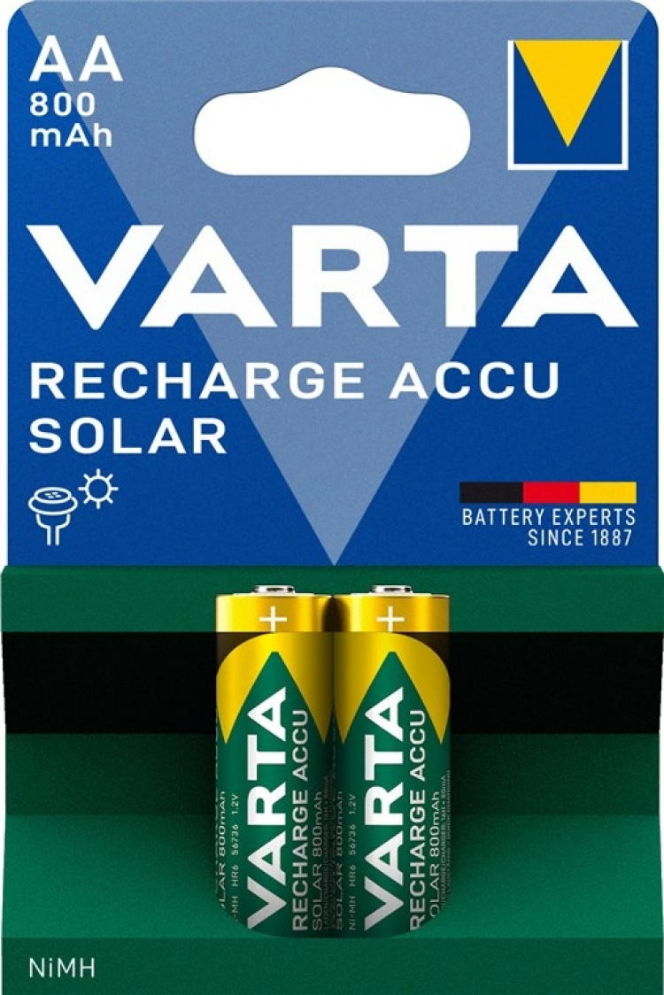Varta AA (Mignon)/HR6 (56736) oplaadbare batterij - 800 mAh, 2 stks. blister Nikkel-metaalhydride-accu (NiMH), 1,2 V