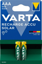 Varta AAA (Micro)/HR03 (56733) oplaadbare batterij - 550 mAh, 2 stks. blister Nikkel-metaalhydride-accu (NiMH), 1,2 V Varta AAA (Micro)/HR03 (56733) oplaadbare batterij - 550 mAh, 2 stks. blister Nikkel-metaalhydride-accu (NiMH), 1,2 V