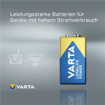 Varta 6LR61/6LP3146/9 V Block (4922) batterij, 1 stk. onverpakt Alkali-mangaan batterij (alkaline), 9 V Varta 6LR61/6LP3146/9 V Block (4922) batterij, 1 stk. onverpakt Alkali-mangaan batterij (alkaline), 9 V