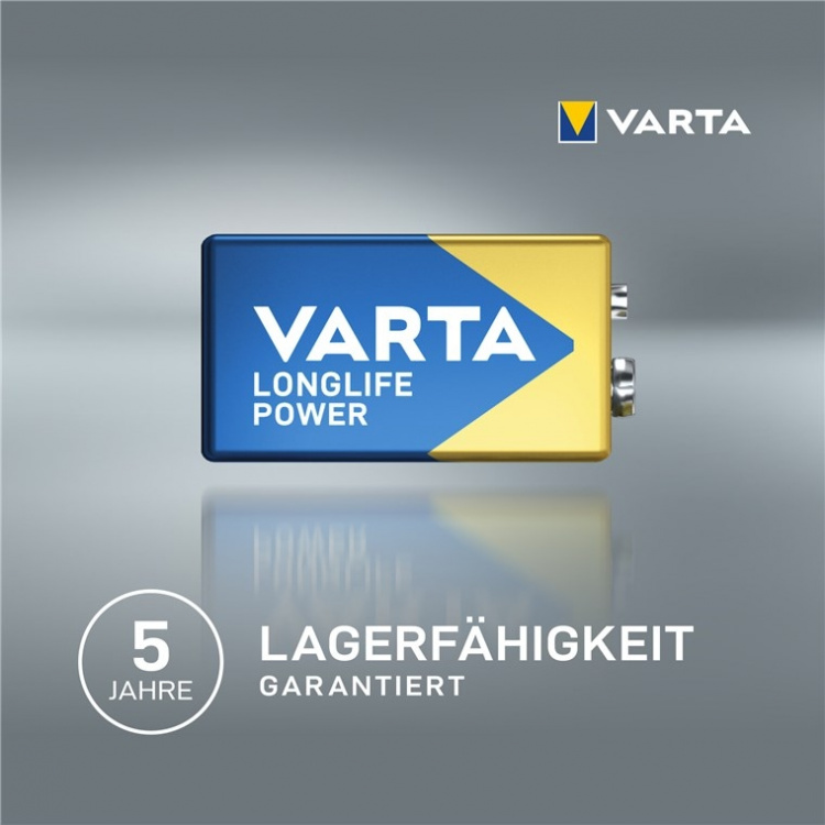 Varta 6LR61/6LP3146/9 V Block (4922) batterij, 1 stk. onverpakt Alkali-mangaan batterij (alkaline), 9 V Varta 6LR61/6LP3146/9 V Block (4922) batterij, 1 stk. onverpakt Alkali-mangaan batterij (alkaline), 9 V