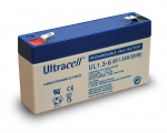 Ultracell Loodaccu 6 V, 1,3 Ah (UL1.3-6) Faston (4,8 mm) Loodaccu Ultracell Loodaccu 6 V, 1,3 Ah (UL1.3-6) Faston (4,8 mm) Loodaccu