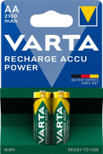Varta AA (Mignon)/HR6 (56706) oplaadbare batterij - 2100 mAh, 2 stks. blister LSD-NiMH-accu (klaar voor gebruik), 1,2 V Varta AA (Mignon)/HR6 (56706) oplaadbare batterij - 2100 mAh, 2 stks. blister LSD-NiMH-accu (klaar voor gebruik), 1,2 V