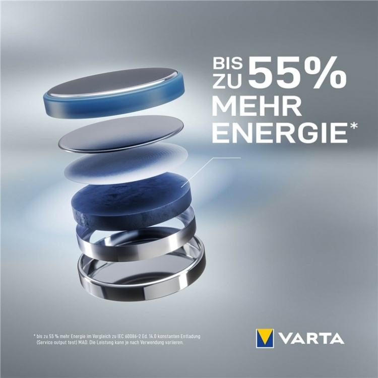 Varta CR2016 (6016) batterij, 5 stks. in blister lithium knoopcel, 3 V Varta CR2016 (6016) batterij, 5 stks. in blister lithium knoopcel, 3 V