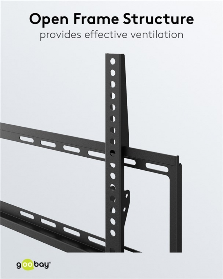 Goobay TV-beugel Basic FIXED (L) voor tv\'s van 37 tot 70 inch (94-178 cm) tot 35 kg