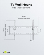Goobay TV-beugel Basic TILT (L) voor tv\'s van 37 tot 70 inch (94-178 cm), kantelbaar tot 35 kg Goobay TV-beugel Basic TILT (L) voor tv\'s van 37 tot 70 inch (94-178 cm), kantelbaar tot 35 kg