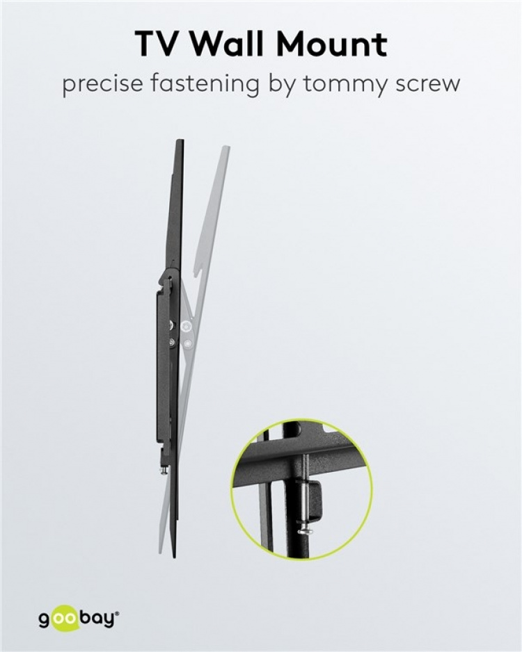 Goobay TV-beugel Basic TILT (L) voor tv\'s van 37 tot 70 inch (94-178 cm), kantelbaar tot 35 kg Goobay TV-beugel Basic TILT (L) voor tv\'s van 37 tot 70 inch (94-178 cm), kantelbaar tot 35 kg