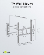 Goobay TV-beugel Basic FULLMOTION (M) voor tv\'s van 32 tot 55 inch (81-140 cm), volledig verplaatsbaar (draaien en kantelen) tot 35 kg Goobay TV-beugel Basic FULLMOTION (M) voor tv\'s van 32 tot 55 inch (81-140 cm), volledig verplaatsbaar (draaien en kantelen) tot 35 kg