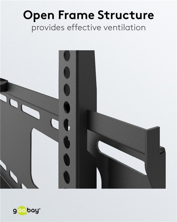 Goobay TV-beugel Pro FIXED (XL) voor tv\'s van 43 tot 100 inch (109-254 cm) tot 75 kg Goobay TV-beugel Pro FIXED (XL) voor tv\'s van 43 tot 100 inch (109-254 cm) tot 75 kg