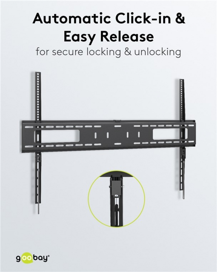 Goobay TV-beugel Pro FIXED (XL) voor tv\'s van 43 tot 100 inch (109-254 cm) tot 75 kg Goobay TV-beugel Pro FIXED (XL) voor tv\'s van 43 tot 100 inch (109-254 cm) tot 75 kg