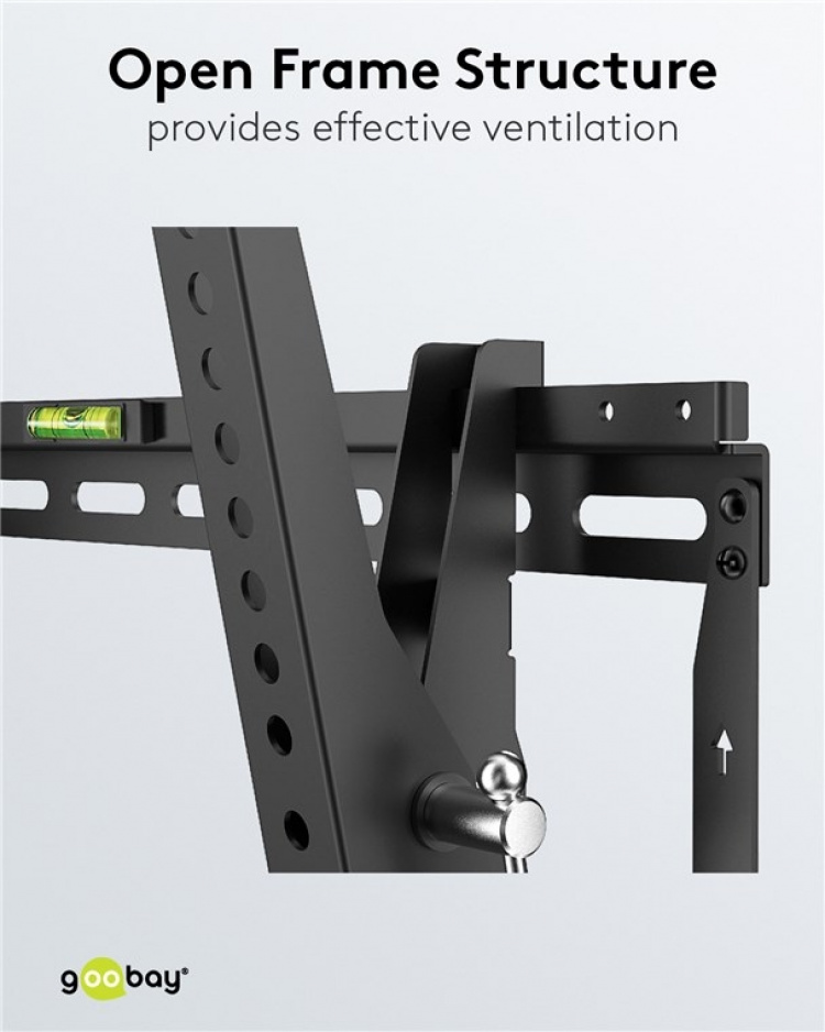 Goobay TV-beugel Basic TILT (M) voor tv\'s van 32 tot 55 inch (81-140 cm), kantelbaar tot 70 kg