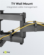 Goobay TV-beugel Pro FULLMOTION (L) voor televisies van 37 tot 70 inch (94-178 cm), volledig beweegbaar (draaibaar en kantelbaar) tot 60 kg Goobay TV-beugel Pro FULLMOTION (L) voor televisies van 37 tot 70 inch (94-178 cm), volledig beweegbaar (draaibaar en kantelbaar) tot 60 kg