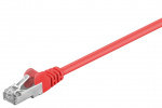 Goobay CAT 5e netwerkkabel, F/UTP, rood, 5 m met koper beklede aluminium geleider (CCA)