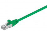 Goobay CAT 5e netwerkkabel, F/UTP, groen, 10 m met koper beklede aluminium geleider (CCA)