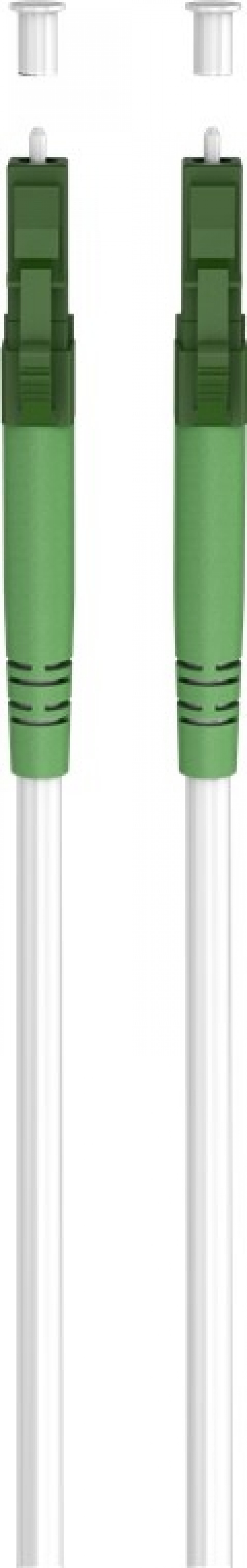 Goobay Glasvezelkabel (FTTH), Singlemode (OS2) White, wit (Simplex), 3 m optische vezel, LC-APC (8°)-stekker > LC-APC (8°)-stekker, halogeenvrije kabelmantel (LSZH)