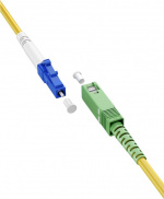 Goobay Glasvezelkabel (FTTH), Singlemode (OS2) Yellow, geel (Simplex), 3 m optische vezel, SC-APC (8°) stekker > LC-UPC-stekker, halogeenvrije kabelmantel (LSZH) Goobay Glasvezelkabel (FTTH), Singlemode (OS2) Yellow, geel (Simplex), 3 m optische vezel, SC-APC (8°) stekker > LC-UPC-stekker, halogeenvrije kabelmantel (LSZH)