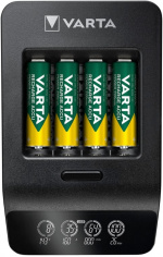 Varta LCD Smart Charger+ (type 57684) incl. 4x AA 2100 mAh laadt tegelijkertijd tot 4x AA-batterijen of AAA-batterijen (NiMH) op Varta LCD Smart Charger+ (type 57684) incl. 4x AA 2100 mAh laadt tegelijkertijd tot 4x AA-batterijen of AAA-batterijen (NiMH) op