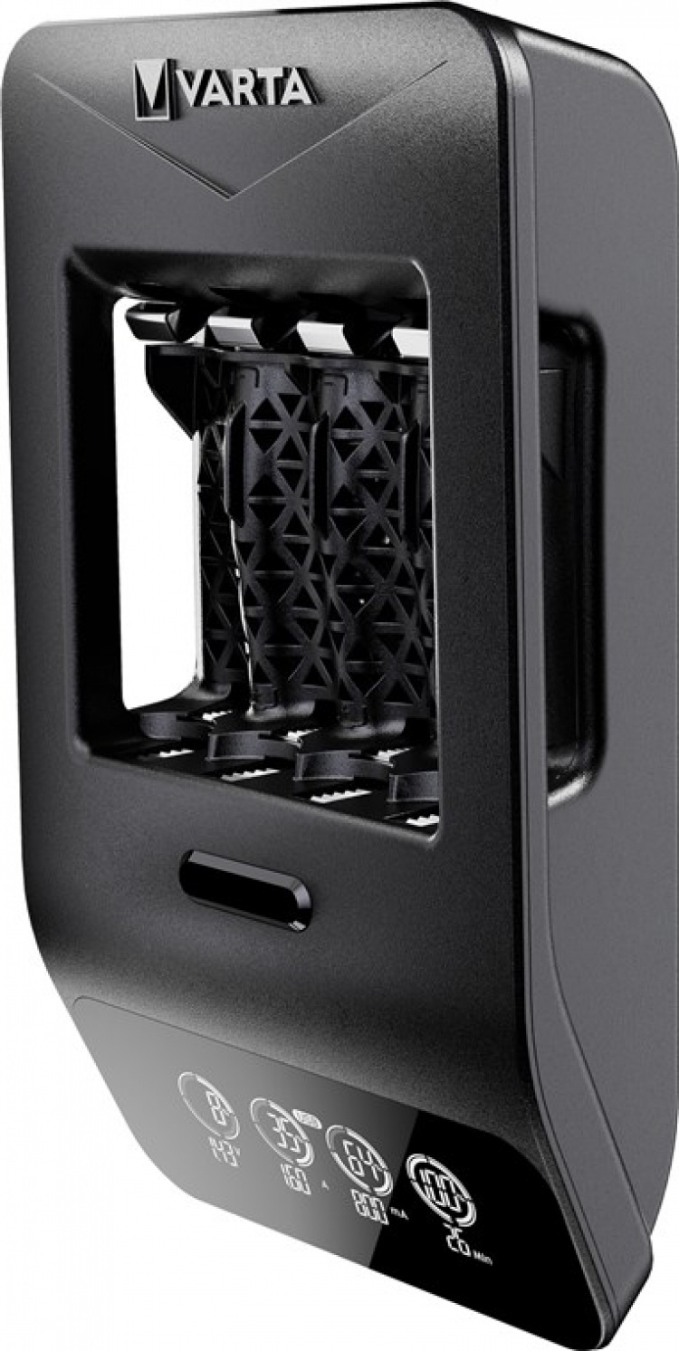 Varta LCD Smart Charger+ (type 57684) incl. 4x AA 2100 mAh laadt tegelijkertijd tot 4x AA-batterijen of AAA-batterijen (NiMH) op Varta LCD Smart Charger+ (type 57684) incl. 4x AA 2100 mAh laadt tegelijkertijd tot 4x AA-batterijen of AAA-batterijen (NiMH) op