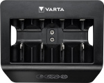 Varta LCD Universal Charger+ (type 57688) laadt 1x 9 V batterij of maximaal 4x AA batterijen, AAA batterijen, C of D batterijen (NiMH) tegelijk op
