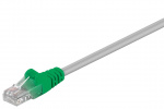 Goobay CAT 5e cross-overkabel, U/UTP, grijs-groen, 2 m met koper beklede aluminium geleider (CCA)