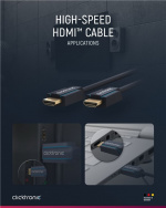 ClickTronic High Speed HDMI™-kabel Premium kabel | 1x HDMI™ stekker 1x HDMI™ stekker | 12,5 m | UHD 4K @ 30 Hz ClickTronic High Speed HDMI™-kabel Premium kabel | 1x HDMI™ stekker 1x HDMI™ stekker | 12,5 m | UHD 4K @ 30 Hz