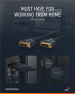 ClickTronic DVI-kabel Premium kabel | 1x DVI stekker 1x DVI stekker | 5,0 m | WQXGA @ 60 Hz