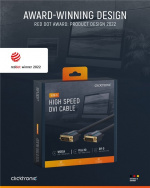 ClickTronic DVI-kabel Premium kabel | 1x DVI stekker 1x DVI stekker | 5,0 m | WQXGA @ 60 Hz