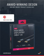 ClickTronic DisplayPort™-kabel Premium kabel | 1x DisplayPort™ stekker 1x DisplayPort™ stekker | 7,5 m | UHD 4K @ 60 Hz ClickTronic DisplayPort™-kabel Premium kabel | 1x DisplayPort™ stekker 1x DisplayPort™ stekker | 7,5 m | UHD 4K @ 60 Hz