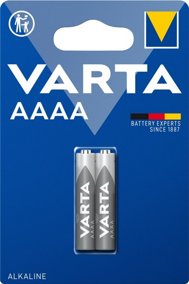 Varta LR61/AAAA (Mini) (4061), 2 stks. blister Alkali-mangaan batterij (alkaline), 1,5 V