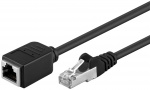 Goobay CAT 5e verlengkabel, F/UTP, zwart koperen geleider (CU) RJ45-stekker (8P8C) > RJ45-bus (8P8C)