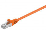 Goobay CAT 5e netwerkkabel, F/UTP, oranje, 1,5 m met koper beklede aluminium geleider (CCA)