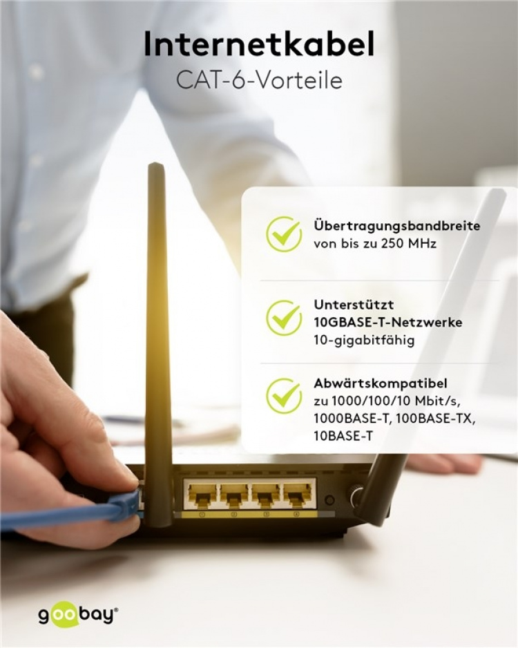 Goobay CAT 6 netwerkkabel, S/FTP (PiMF), magenta, 1,5 m kopergeleider (CU), halogeenvrije kabelmantel (LSZH)