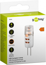 Goobay Compacte ledlamp, 1,1 W fitting G4, warm wit, niet dimbaar