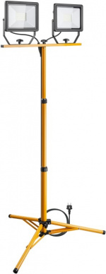 Goobay LED-bouwspot met telescoopstatief, 2x 50 Watt met een totaal van 8500 lm en koud wit licht (6500 K), geschikt voor binnen- en buitengebruik (IP65) Goobay LED-bouwspot met telescoopstatief, 2x 50 Watt met een totaal van 8500 lm en koud wit licht (6500 K), geschikt voor binnen- en buitengebruik (IP65)