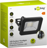 Goobay LED-buitenschijnwerper, 10 W met 850 lm, neutraal wit licht (4000 K) en M16 wartel, geschikt voor buitengebruik (IP65)