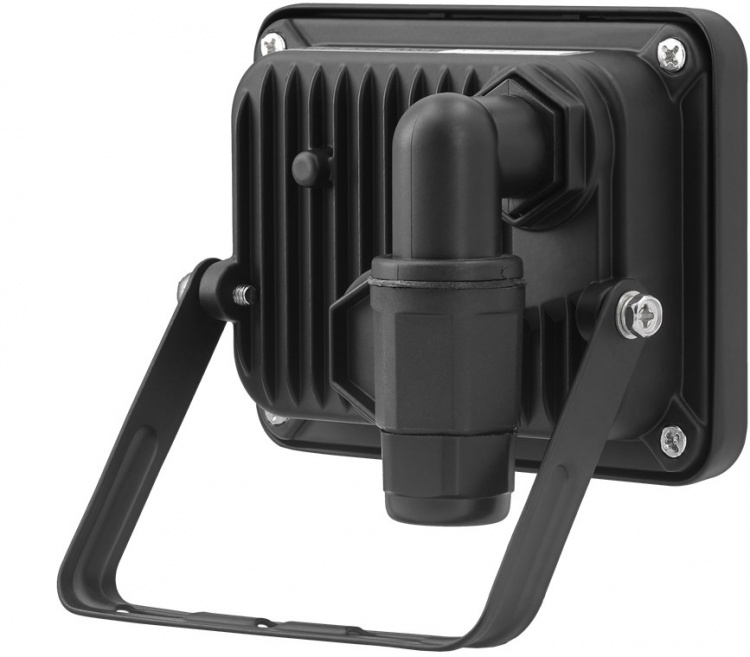 Goobay LED-buitenschijnwerper, 10 W met 850 lm, neutraal wit licht (4000 K) en M16 wartel, geschikt voor buitengebruik (IP65)