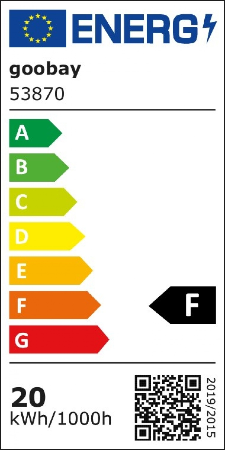 Goobay LED-buitenschijnwerper, 20 W met 1700 lm, neutraal wit licht (4000 K) en M16 wartel, geschikt voor buitengebruik (IP65)
